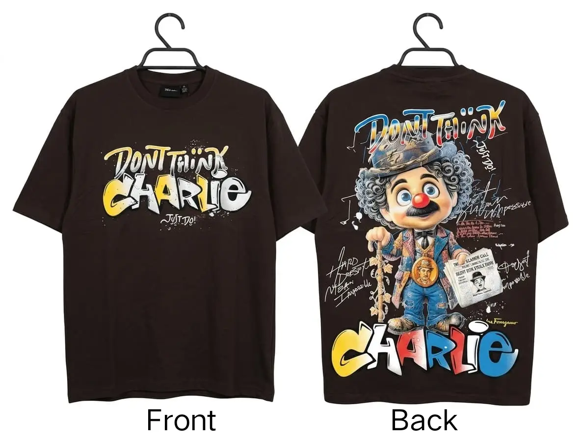 oversized printed charlie T-shirt